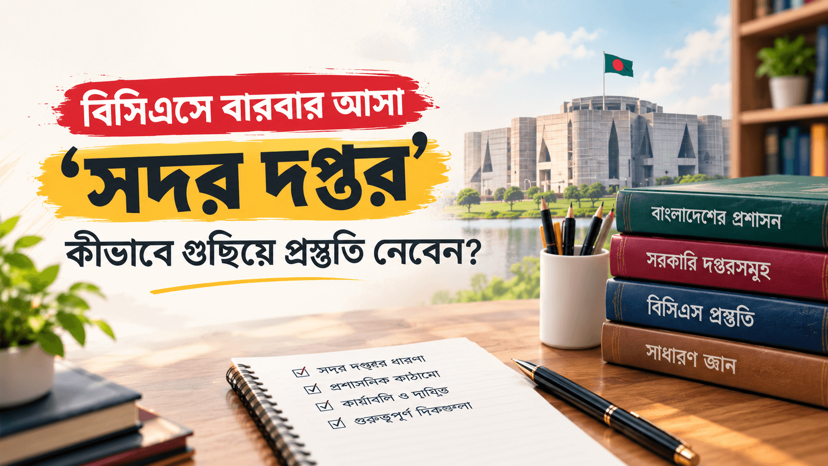 বিসিএসে বারবার আসা 'সদর দপ্তর': কীভাবে গুছিয়ে প্রস্তুতি নেবেন?